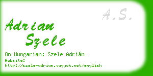 adrian szele business card