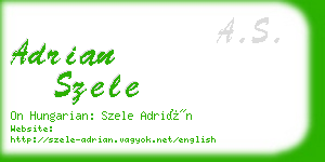 adrian szele business card